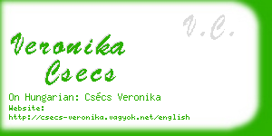 veronika csecs business card