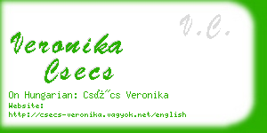 veronika csecs business card